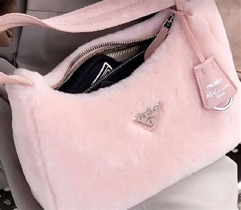 pink fluffy prada|pink Prada.